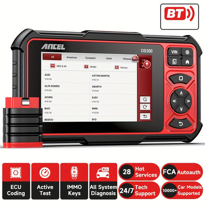 Draadloze OBD2 Scanner – Auto Diagnosetool – Foutcode Uitlezer – Voertuig Scanner – Diagnosesysteem – Bidirectioneel – 28+ Resetfuncties – Compact & Gebruiksvriendelijk