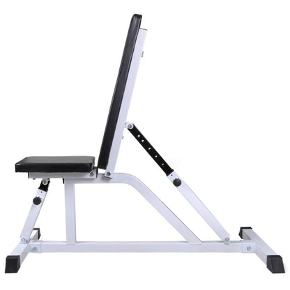 Halterschijfenset – Halterset – Dumbbellset – Gewichtenset – Trainingsset – Compleet 60,5 kg – Verstelbare Trainingsbank – Stevig Stalen Ontwerp