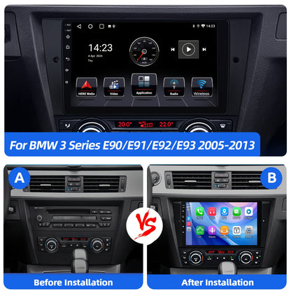 Autoradio – Auto Stereo – Multimedia Systeem – 2-DIN Radio – Autospeler – 9 Inch IPS Scherm – Android 15.0 – Inclusief AHD Camera & Microfoon