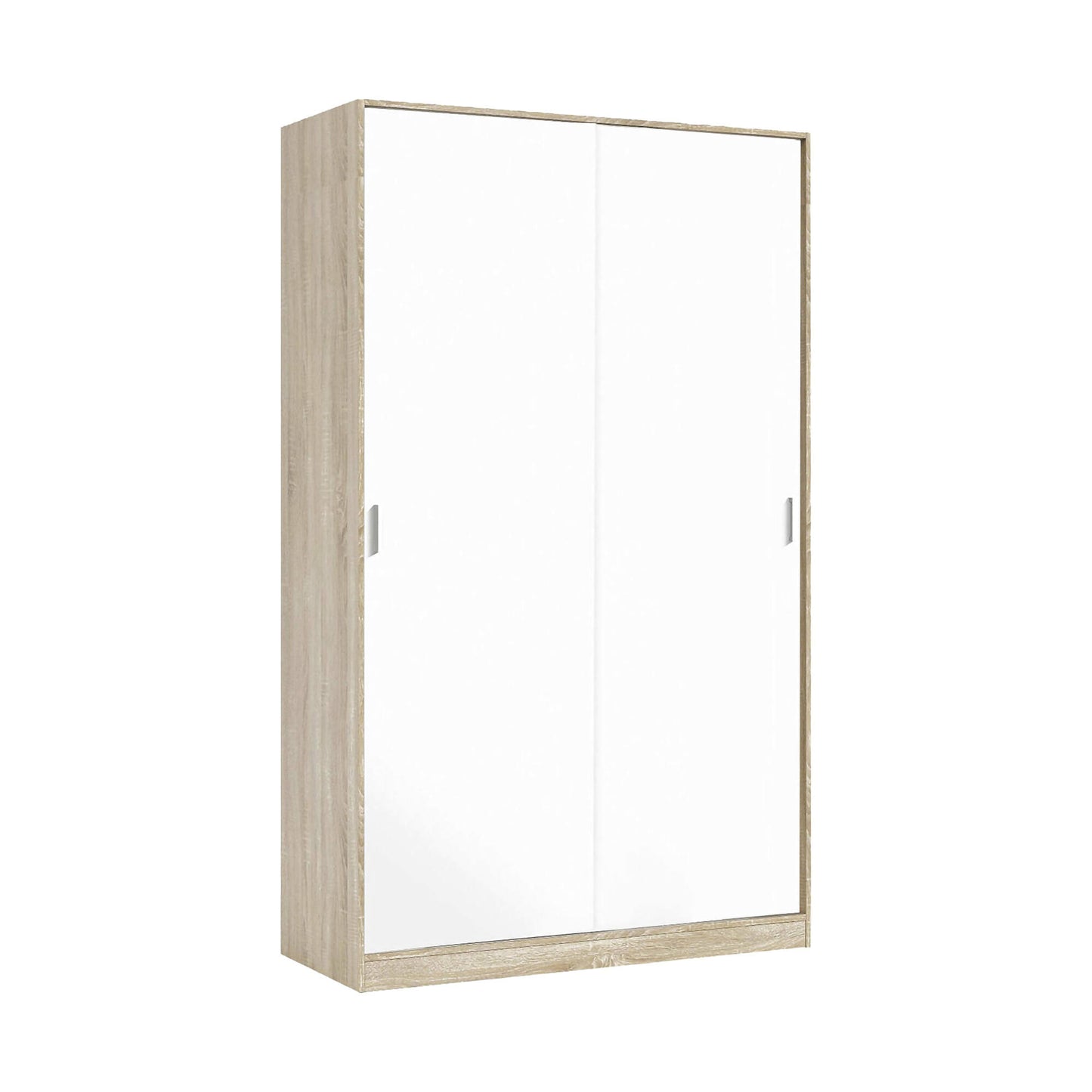 Wardrobe 2 in Front of Dnoce, Bedroom Closet, Furniture with 4 Shelves And Clothes Rail, 120X50H200 Cm, Available in 4 Colors