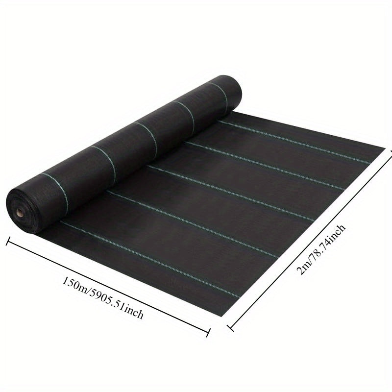 Zwaar Tuinwieddoek – Grondzeil – Onkruiddoek – Bodembedekker – Mulchfolie – Polypropyleen 2x150m – Ademend & Waterdoorlatend