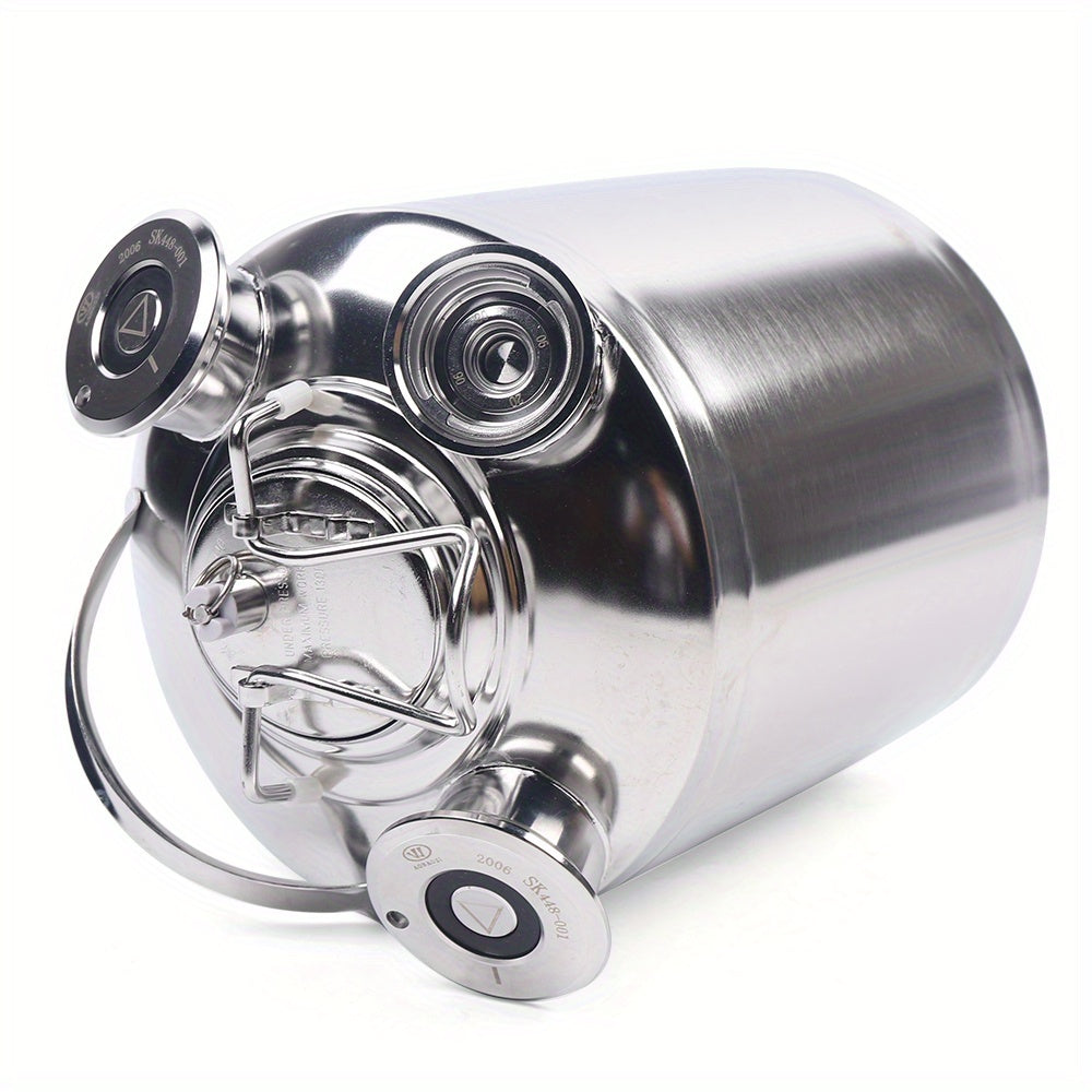 Reinigingsvat – RVS Vat – Biervat – Kegelvat – Keg Vat – 10L Inhoud – 304 Roestvrij Staal Electropolished
