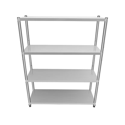 Stalen Rek – Stellingkast – Opbergrek – Opbergrek – Metaalrek – 4-laags – RVS 201 Kwaliteit – Draagkracht 50 kg per Laag