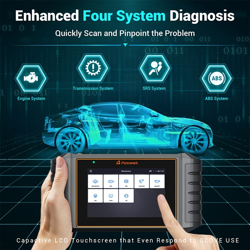 Autodiagnosetool – Diagnoseapparaat – Foutcode Scanner – OBD II Interface – Auto Scanner – Bidirectionele Communicatie – ECU Codering – Sleutelprogrammering Zonder Batterij