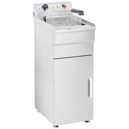 Vrijstaande Elektrische Friteuse – Diepvriezer – Snelfriteuse – Snacks Friteuse – Horeca Friteuse – 10 Liter Capaciteit – 400V Elektrisch