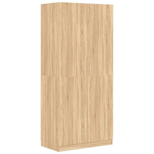 Staande Kledingkast – Kledingkast – Garderobekast – Opbergkast – Linnenkast – Modern Minimalistisch Design – Ruime Opbergruimte – Duurzaam Zacht Hout – Eenvoudige Montage – Variant Bruin