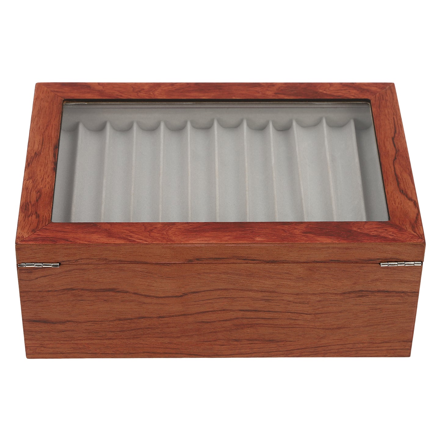 Penbox – Pennendoos – Pennenhouder – Bureau Organizer – Pennenetui – Massief Rozenhout – 34 Vakjes – Veilige Sluiting