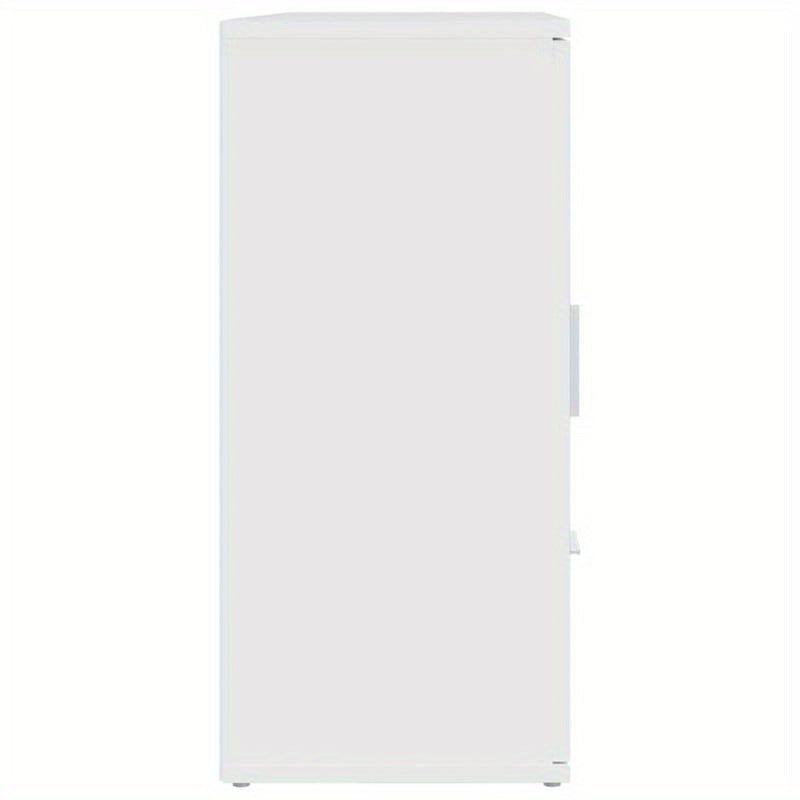 Modern White Sideboard with 3 Drawers & 2 Doors - Hardwood, Minimalist Design, Removable Storage, Perfect for Living Room or Bedroom, Living Room Furniture, Bedroom Storage, Sleek Furniture, Smooth Finish, Contemporary Furnit