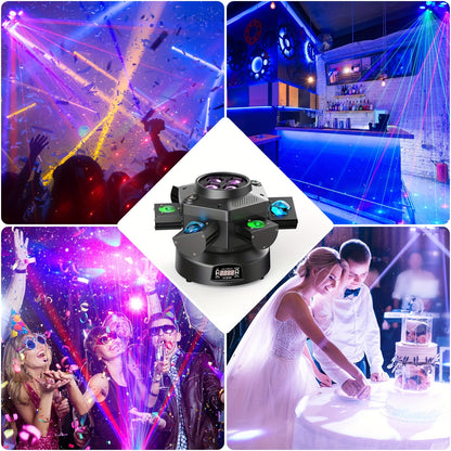 Partyverlichting – Stage Light – Feestverlichting – DJ Verlichting – Event Light – 150W RGBW LED – Dynamische 540° Pan/Tilt