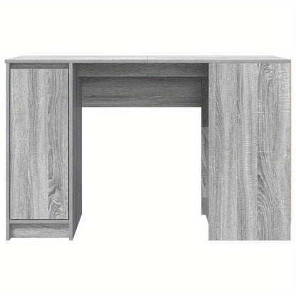 Desk Measuring 120X42X76 Cm Made of Gray Sonoma Particle Board, Composite Wood, Smooth, Moisture-Resistant, Warp-Resistant, Crack-Resistant; This Desk Is a Perfect Addition to Your Home, Office, Study, Bedroom, Or Living Room