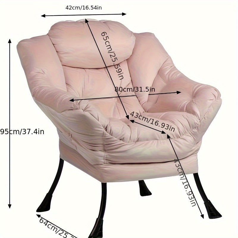 Eetkamerstoel – Stoel – Kuipstoel – Fauteuil – Keukenstoel – Ergonomisch Design – Zachte Textiele Bekleding – Zwarte Metalen Poten