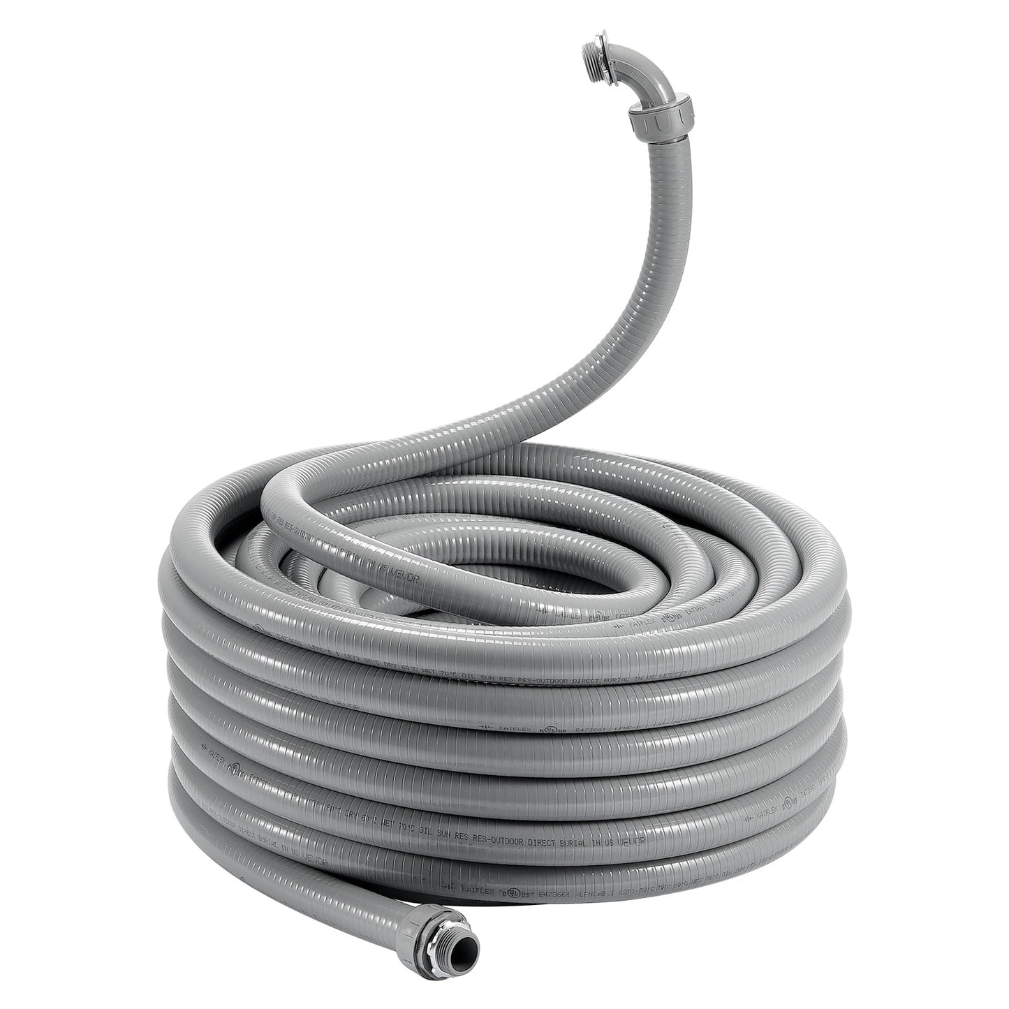 PVC-buis Elektrisch – Elektrische leiding – Flexibele Pijp – Beschermbuis – Waterdichte Buis – 1 inch 25,4 mm – IP65 Water- en Stofdicht – Compleet met Connectoren