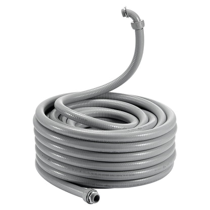 PVC-buis Elektrisch – Elektrische leiding – Flexibele Pijp – Beschermbuis – Waterdichte Buis – 1 inch 25,4 mm – IP65 Water- en Stofdicht – Compleet met Connectoren