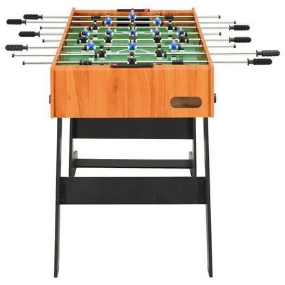 Tafelvoetbal – Voetbaltafel – Fussbaltafel – Tafelspel – Spelontwerp – Lichtbruin Composite Materiaal – Opvouwbaar en Compact 121x61x80 cm