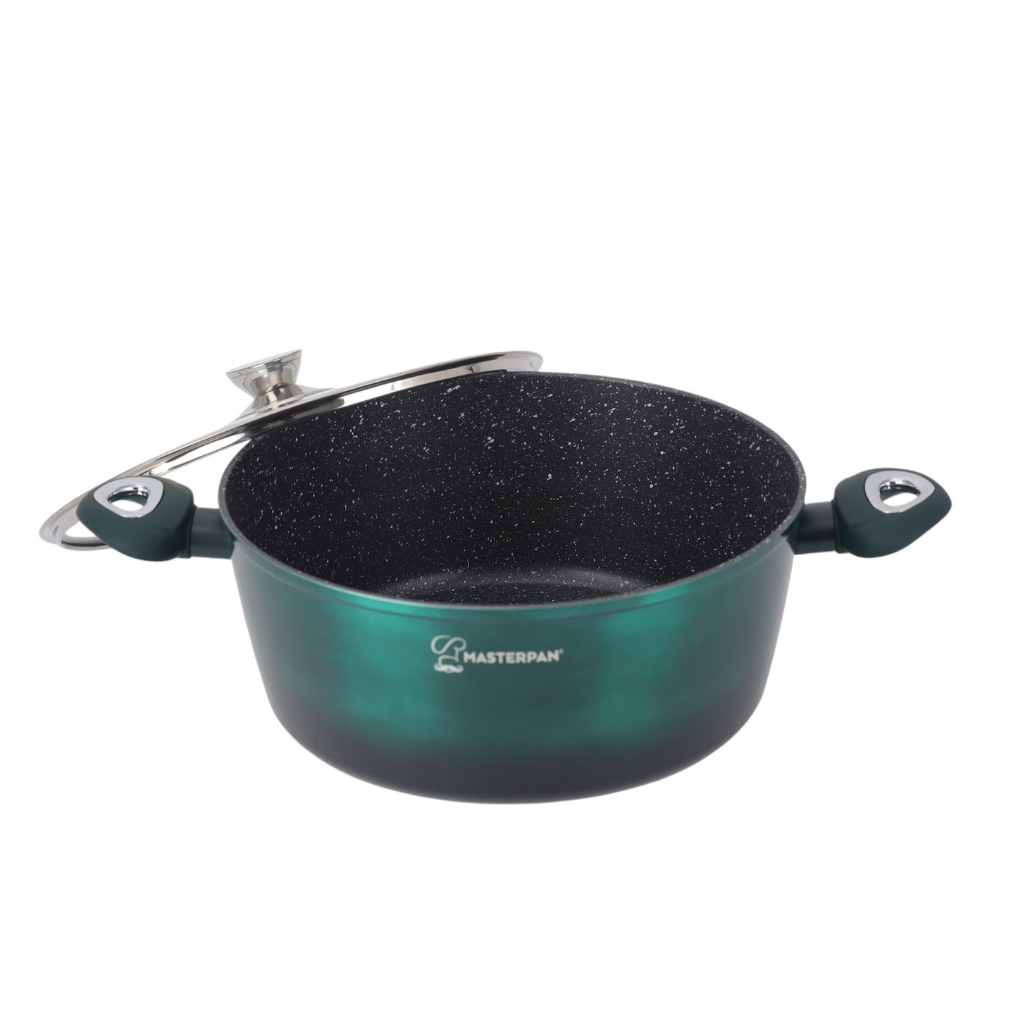 MASTERPAN 8pcs Cookware Set | with Glass Lid | Induction Cookware Set | Coated Pots | Cookware Set | Cooking Set | Non-Stick Coating | Induction | Cooking Pot | As a Gift | for All Stove Types | MP2801