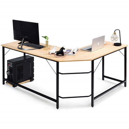 Hoekbureau – L-vormig Bureau – Gamestoel Bureau – Computerbureau – Office Bureau – Ruim Werkoppervlak 168x125 cm – Hoogwaardig MDF Met Stabiel Metalen Frame