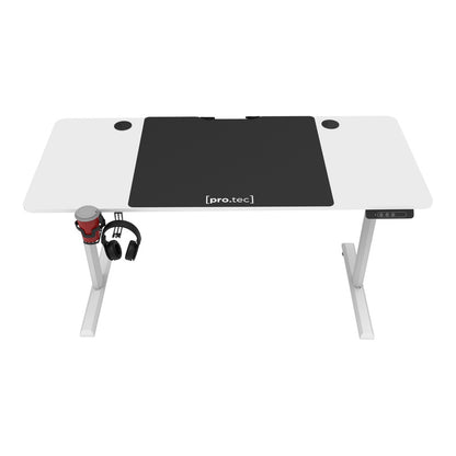 Tuinsettafel – Tuintafel – Bureau – Verstelbare Tafel – Werktafel – Hoogte Verstelbaar – Donkerhout Look – 140x60 cm