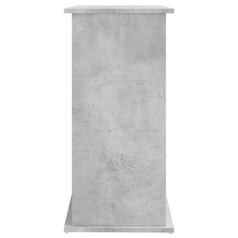 Aquariumkast – Aquariummeubel – Vistentafel – Visbak Kast – Aquariumstandaard – Betonlook Grijs & Hout – Stevige Constructie – 81x36x73 cm