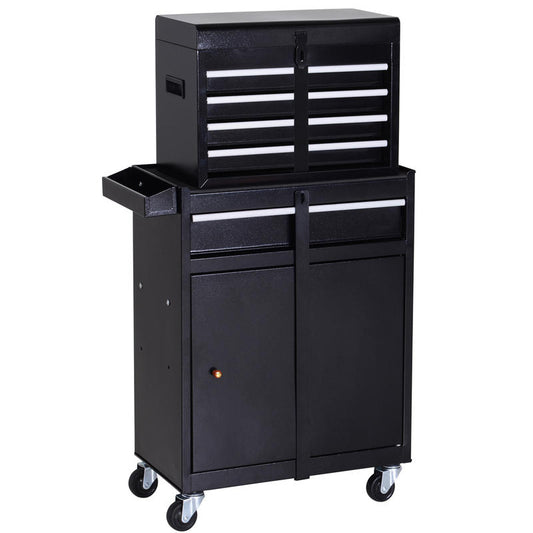 DURHAND workshop trolley tool cabinet tool box with 5 drawers 360° wheels metal 60 x 28 x 104.5cm tool box, Large Tool Box, Tool Bag, Garage Organization, Workshop Storage, Sturdy Construction, Industrial Design, Durable Met