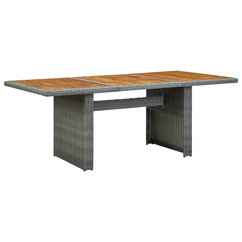 Tuinset – Buitenset – Tuinmeubilair – Eetset – Loungeset – Weerbestendig PE-Rattan – Acaciahouten Poten