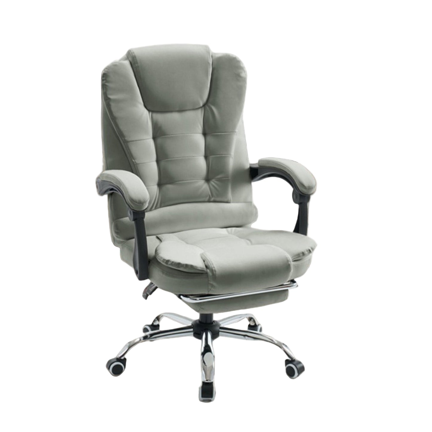 Ergonomische Bureaustoel – Gaming Stoel – Kantoorstoel – Bureau Stoel – Computerstoel – Pocketvering Rugondersteuning – Aluminium Frame – Grijs