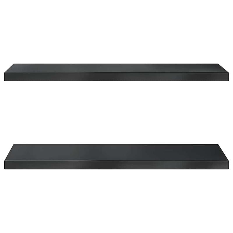 Wandplank – Wandrek – Boekenplank – Muurplank – Zwevende Plank – Roestvrij Staal – 100x30x3 cm – Zwarte Coating – Maximale Draagkracht 50 kg