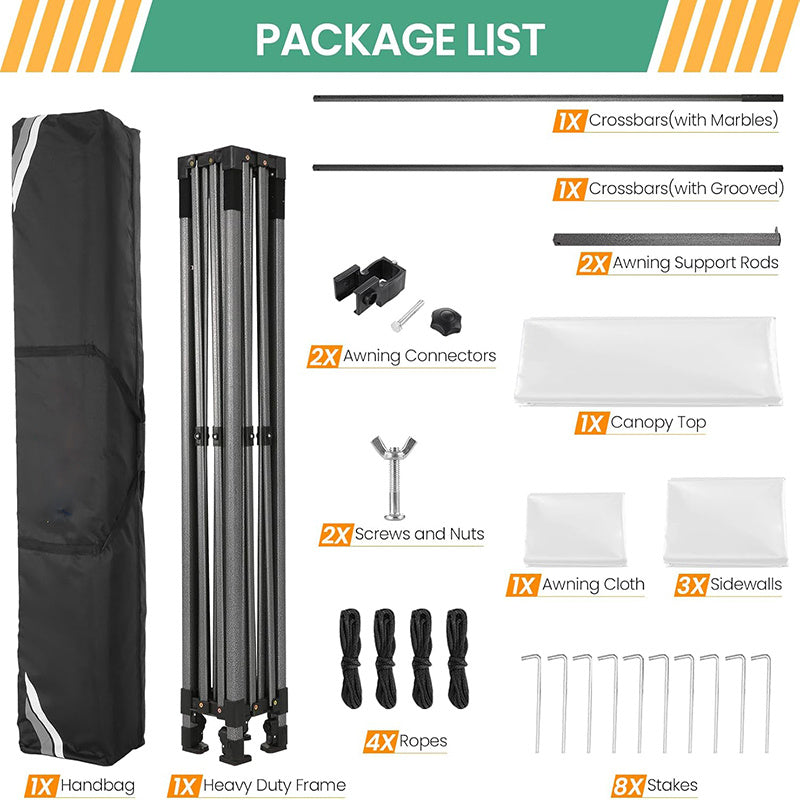 Zonne tent – Pop-up tent – Zonnescherm – Schaduwdoek – Strandtent – 3×3 meter – Windbestendig met Draagtas