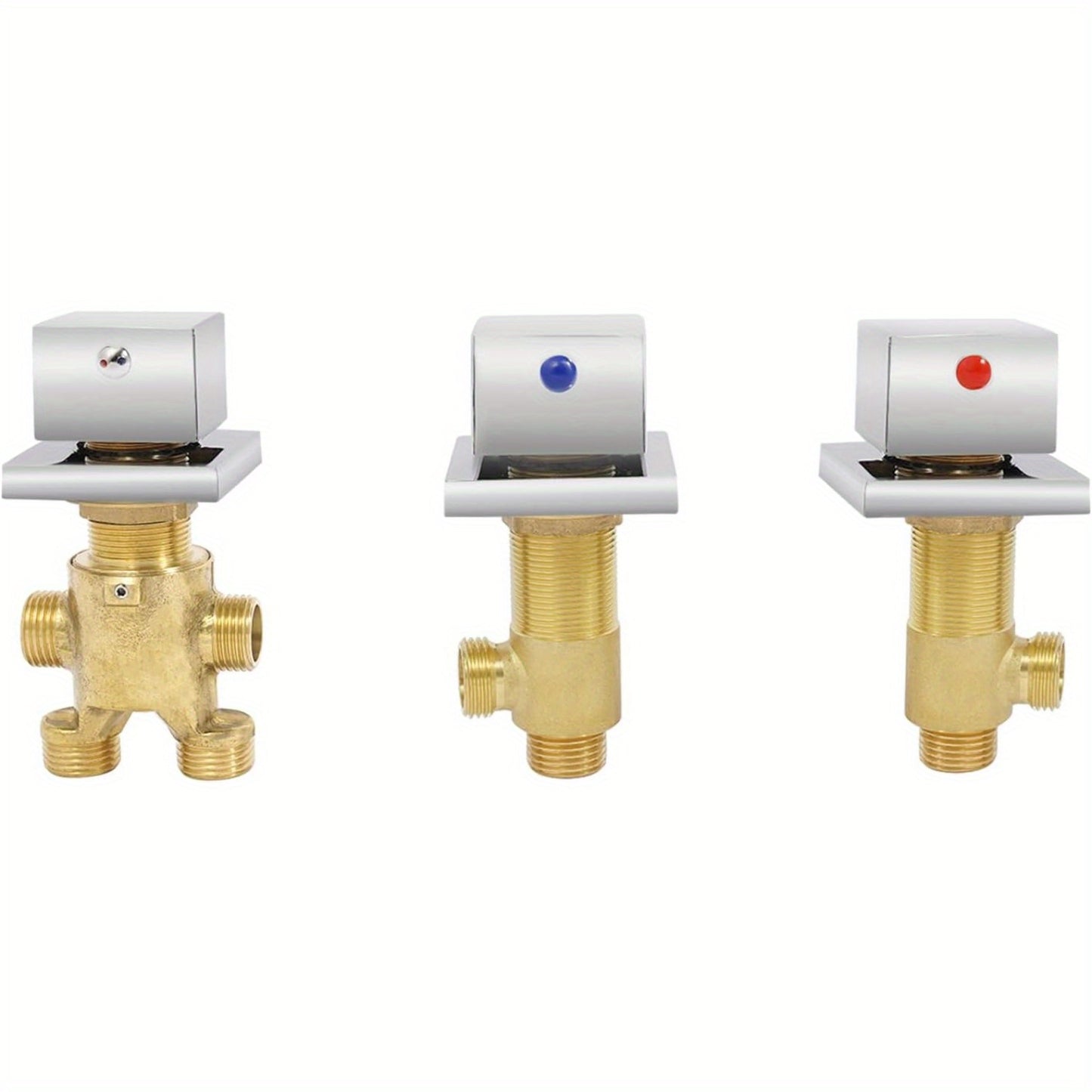 Badkraan – Badmengkraan – Badthermostaat – Douchekraan – Badarmatuur – Messing Met Chroom Afwerking – Compleet Met Handdouche En Watervaluitloop