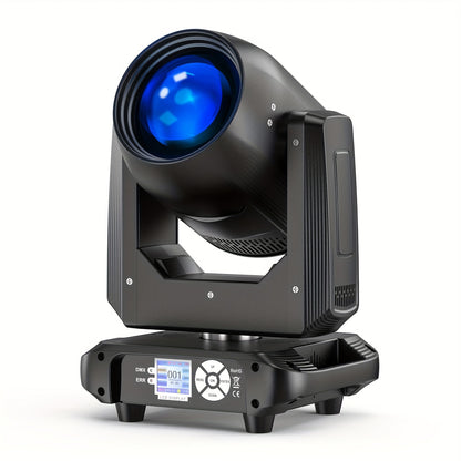 Moving Head – Podiumverlichting – LED Beam Spot – DJ Licht – Disco Lamp – 200W Krachtige Output – 18 Prism & 14 Gobo Effecten