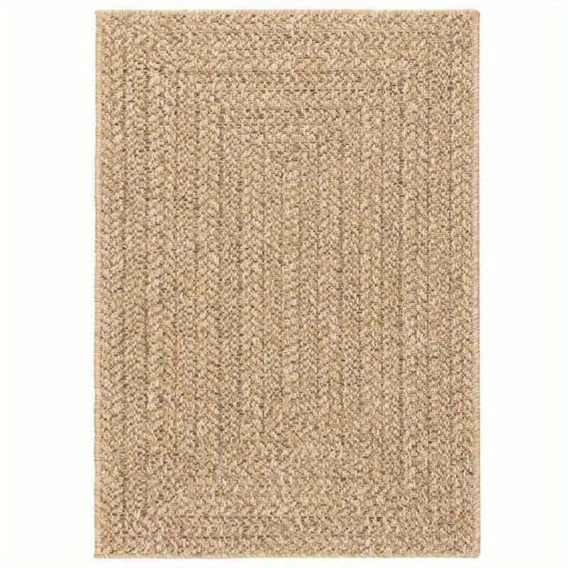 Mat Jute Look – Vloerkleed – Tapijt – Vloermat – Vloerbedekking – Extra Groot 160x230 cm – Weerbestendig & Handgemaakt – Naturel Bruin