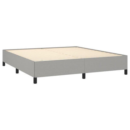 Bed frame without Mattress Grigio Chiaro 160x200cm Tissue Practical, removable, suitable for all seasons, Seasonal Bedding, Spacesaving Bed, Sleek Bedroom Furniture, Modern Home Decor, Lightweight Construction, Removable Desi