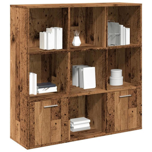 Antico Bookshelf Legno 98x29x97.5cm - Multilayer Wooden Shelf with Removable Parts, Freestanding Indoor Storage Organizer for Books, Decor & Accessories, Mixed Colors, Easy Assembly, Study Room Furniture, Classic Design, Dura
