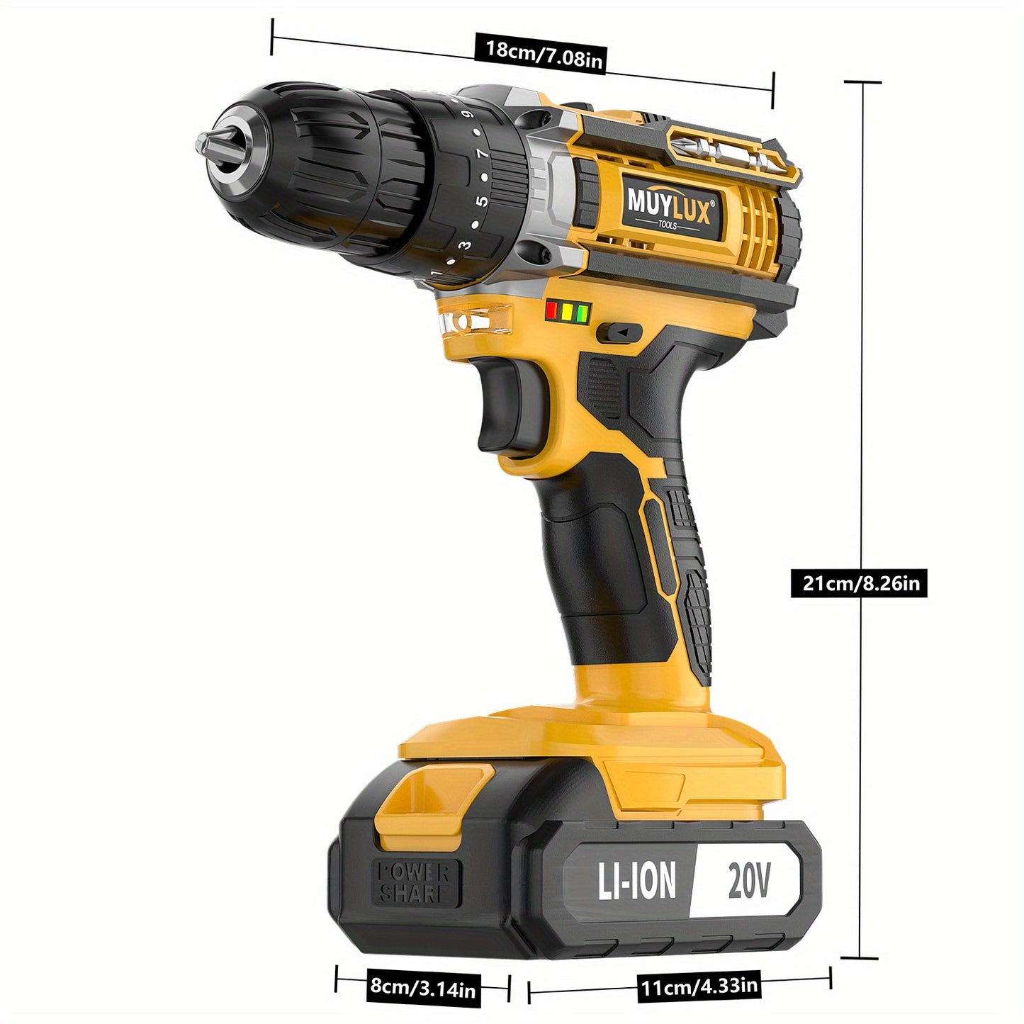 Slagschroevendraaier – Accu Slagschroevendraaier – Impact Driver – Schroefmachine – Draadloze Boormachine – 2.0Ah Lithium-Ion Accu – Lichtgewicht Kunststof Design