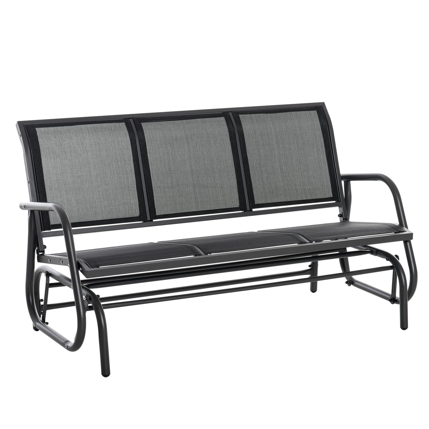 Tuinschommelbank – Tuinbank – Schommelstoel – Tuinmeubel – Loungestoel – Metalen Frame – Ademend Mesh – 2 Personen – Draagvermogen 200 kg