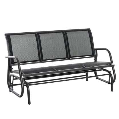 Tuinschommelbank – Tuinbank – Schommelstoel – Tuinmeubel – Loungestoel – Metalen Frame – Ademend Mesh – 2 Personen – Draagvermogen 200 kg