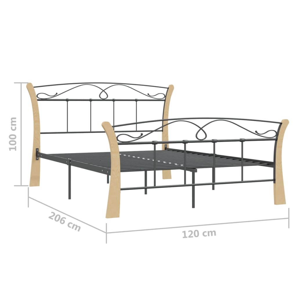 Bedframe – Bedframe Metalen Frame – Stijlvol Bed ombouw – Slaapbank – Platformbed – 200x200 cm – Stevig Gepoedercoat Metaal