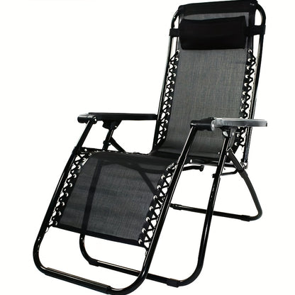 Chaise Lounge – Ligstoel – Relaxstoel – Lounger – Zitzak – Stalen Constructie – Geïntegreerde Hoofdsteun