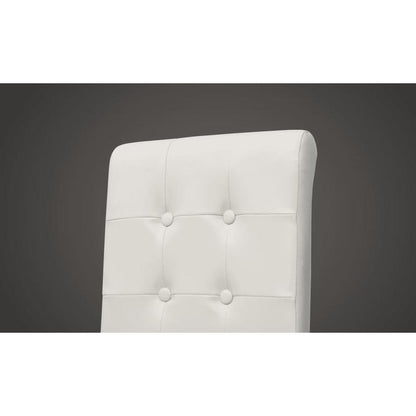 Eetkamerstoelen – Stoelen – Restaurantstoelen – Stapelstoelen – Designstoelen – Set Van 4 Wit – Synthetisch Leer – Comfortabel En Onderhoudsvriendelijk