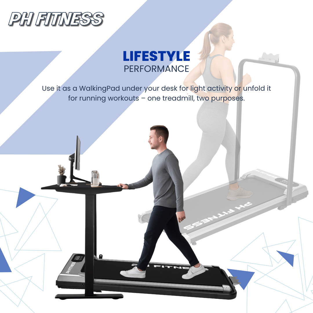 Loopband – Wandelband – Hardloopband – Treadmill – Walking Pad – Inklapbaar Design – 1,3 PK Motor & Bluetooth Connectiviteit