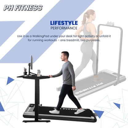 Loopband – Wandelband – Hardloopband – Treadmill – Walking Pad – Inklapbaar Design – 1,3 PK Motor & Bluetooth Connectiviteit
