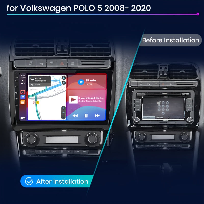 Autoradio 2Din – Multimedia Speler – Auto Stereo – Android Auto – CarPlay – 9-inch IPS Touchscreen – 6GB RAM & 128GB Opslag