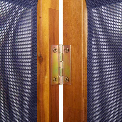 Folding Screen with 6 Panels 420X180 Cm Dark Blue Suitable for Offices, Bedrooms And Laboratories