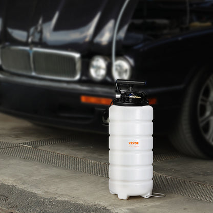 Olieafzuiger – Olie-extractor – Vloeistofafzuiger – Oliepomp – Oliewisselpomp – 15 Liter Tank – Pneumatisch en Handmatig