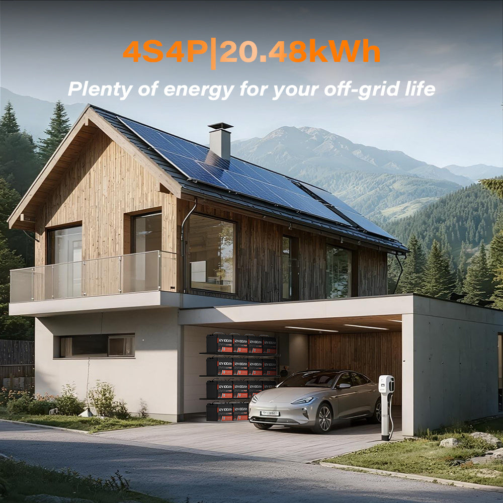 LiFePO4 Accu – Lithium Batterij – Camper Accu – Boot Accu – Zonne-energie Accu – 12V 100Ah – 1280Wh Capaciteit – 110A Continue Stroom
