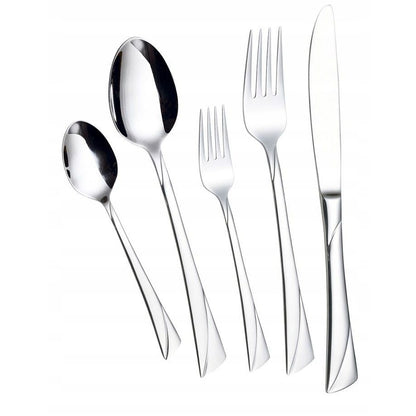 Cutlery Set in Case | 72 Pieces | Serves 12 | Stainless Steel | Forks | Spoons | Knives | SATIN 2232D