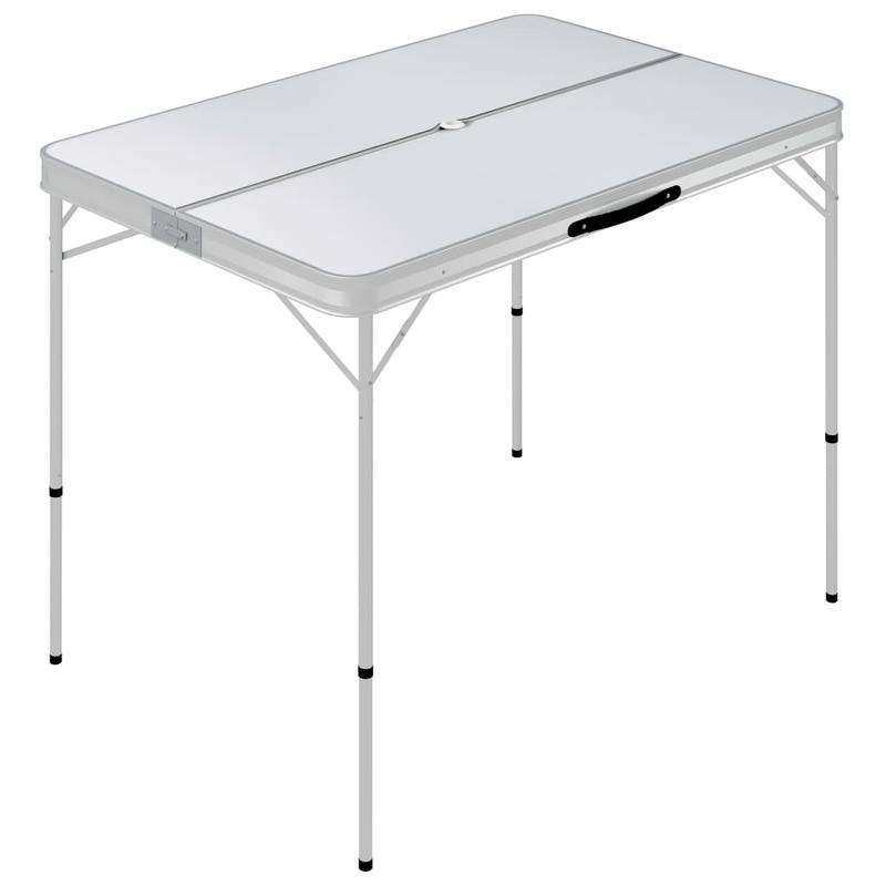 Inklapbare Campingtafel – Opvouwbare Tafel – Campingset – Picknicktafel – Houten Frame – Inclusief Bankjes