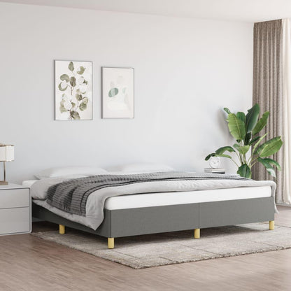 Bed frame without Mattress Grigio Scuro 200x200cm Tissue Practical, removable, suitable for all seasons, Bedroom Furniture, Home Decor, Modern Bedroom, Minimalist Style, Easy Assembly, Durable Material, Queen Size Bed, Slatte
