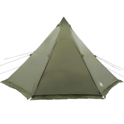 6-Person Tipi Tent High Quality Olive Green - Lightweight Easy Setup Camping Tent with Zippered Doors & Ventilation, Spacious Outdoor Shelter for Family Camping, Hiking, Picnics, Campers Accessories