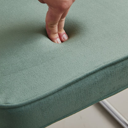 Eetkamerstoelen – Dining Stoelen – Keukenstoelen – Stoelenset – Fluwelen Stoelen – Groen – Rattan Rugleuning – Ergonomisch Design