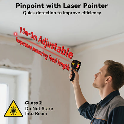 Infrarood Thermische Beeldcamera – Warmtebeeldcamera – Temperatuurscanner – Thermografische Camera – Warmtemeter – Draagbaar Handheld Ontwerp – 240x240 Resolutie & Laserpointer